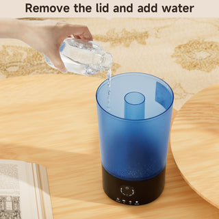3.2L Cool Mist Humidifier for Bedroom - Ultrasonic, Quiet, 360° Nozzle, Auto Shut-Off