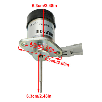 PS41CZ318 1E411-60012 Fuel Stop Solenoid 12V For Kubota 325 Engine D902 Z482 Generic