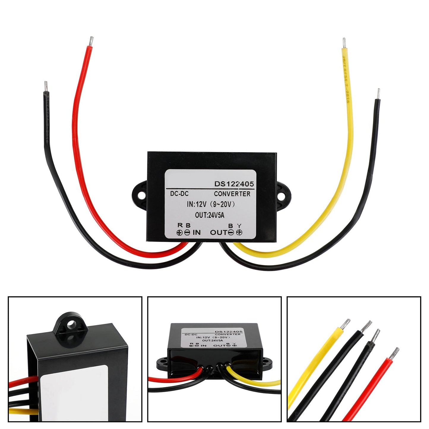 Waterproof DC-DC Boost Step-Up Converter 12V To 24V 1A Car Power Supply Module Generic