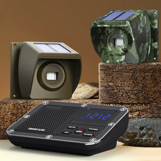 Solar Outdoor Powered Driveway Alarms Anti-Theft Wireless For Fish Pond Orchard