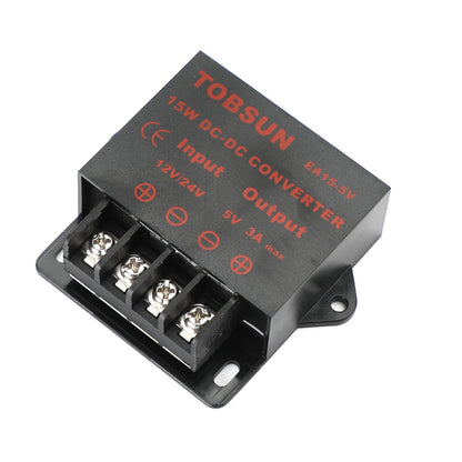 DC 12V/24V Step Down To DC 5V 3A 15W Voltage Regulator Reducer Power Converter Generic