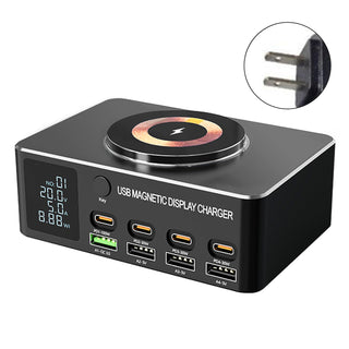 140W Fast Charging Charger Intelligent PD100W Notebook Multi-Port USB Charger US