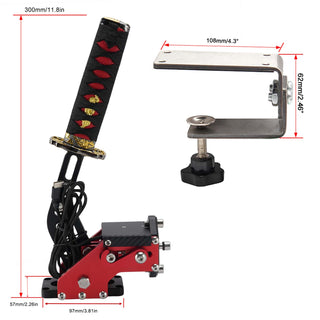 14Bit PC USB3.0 SIM Handbrake with Sword Hilt for Racing Games Steering Wheel Stand G27/G29 G920 PC WINDOWS