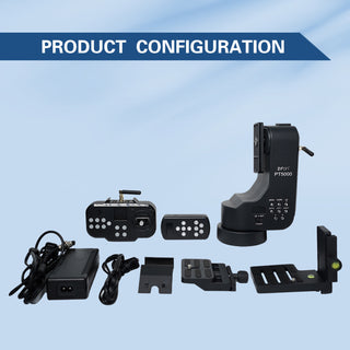 PT-5000 Camera Remote Control Electric Cloud Platform Tilt 360 Panoramic Rotation