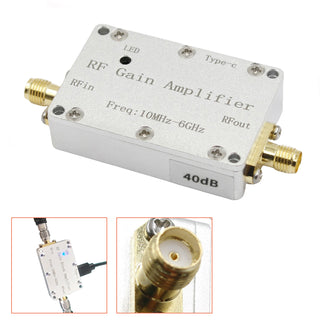 10M-6GHz RF Amplifier 40dB High Gain Driver Receiving Amplifier Receiver System