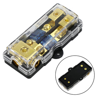 2/3 Way Mini ANL Blade Fuse Holder Stereo Audio 0 4 8 Gauge Distribution Block
