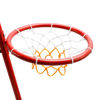 Early Learning 4 Hoop Kid Basketball Hoop Indoor/Outdoor Preschool Hoop Set Red Toy