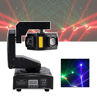 6LED Moving Head Light 3-Axis Beam Stage DMX Spot Disco Party Show Lighting