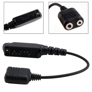 K Interface 2Pin Headset Port Converter Cable for Sepura STP8040 STP8080 STP9000