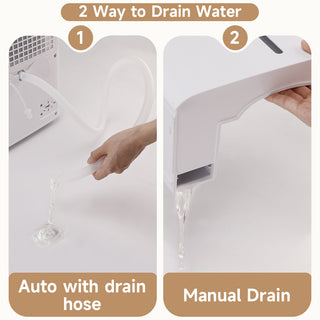 Dehumidifier for Basement and Large Room, 26 Pints Dehumidifiers for Home with Drain Hose, Intelligent Humidity Control Ideal for RV, Bathroom, Bedroom