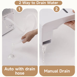 Dehumidifier for Basement and Large Room, 26 Pints Dehumidifiers for Home with Drain Hose, Intelligent Humidity Control Ideal for RV, Bathroom, Bedroom