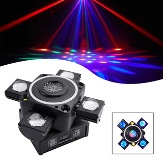 4 Arm Moving Head Light RGBW Beam Laser Disco Ball Light Stage Lighting DMX