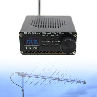 Upgraded ATS-20+ Radio Receiver FM AM (MW & SW) SSB (LSB & USB) With Battery