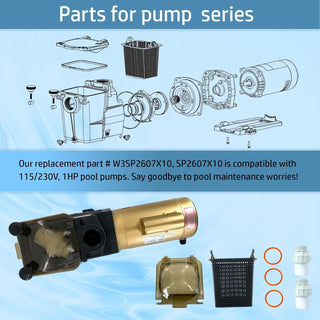 Hayward W3SP2607X10 Super Pump Super Pump 1 HP single speed 115/230V