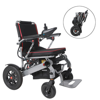 Airline-Approved Foldable Power Wheelchair for Seniors - Lightweight