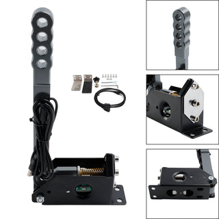 14Bit PC USB Sim Racing Handbrake with clamp for G25/G27/G29/T300/T500 For Asseto Silver