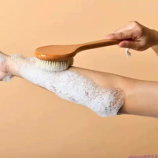 Back Scrubber Brush SPA Body Brush Natural Wooden Handle Brush