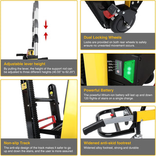Topteng Climbing Wheelchair Motorized Large Wheel For Stair Lifting Chair Elevator Disabled