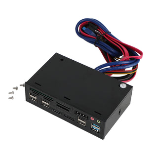 5.25" USB 3.0 SATA eSATA Media Dashboard Card Mult-Reader 20 pin Front Panel