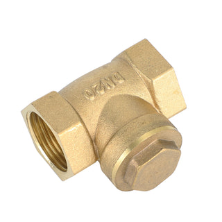 3/4" Female Thread Brass Horizontal DN20 One-Way Non-Return Swing Check Valve