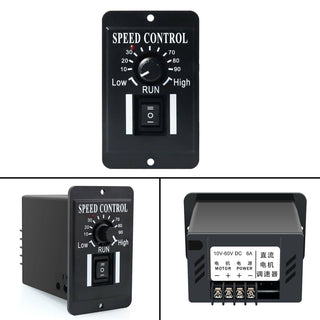 12V 24V 36V 48V PWM DC Motor Speed Controller Reversible Switch 6A Regulator