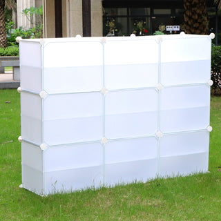 36 Pair Stackable Shoe Storage Cabinet Drawer Box Plastic Frame
