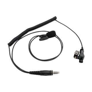 7.1-A3 Single listening Transparent Air Tube Earphone In-ear 7.1mm Headset w Mic