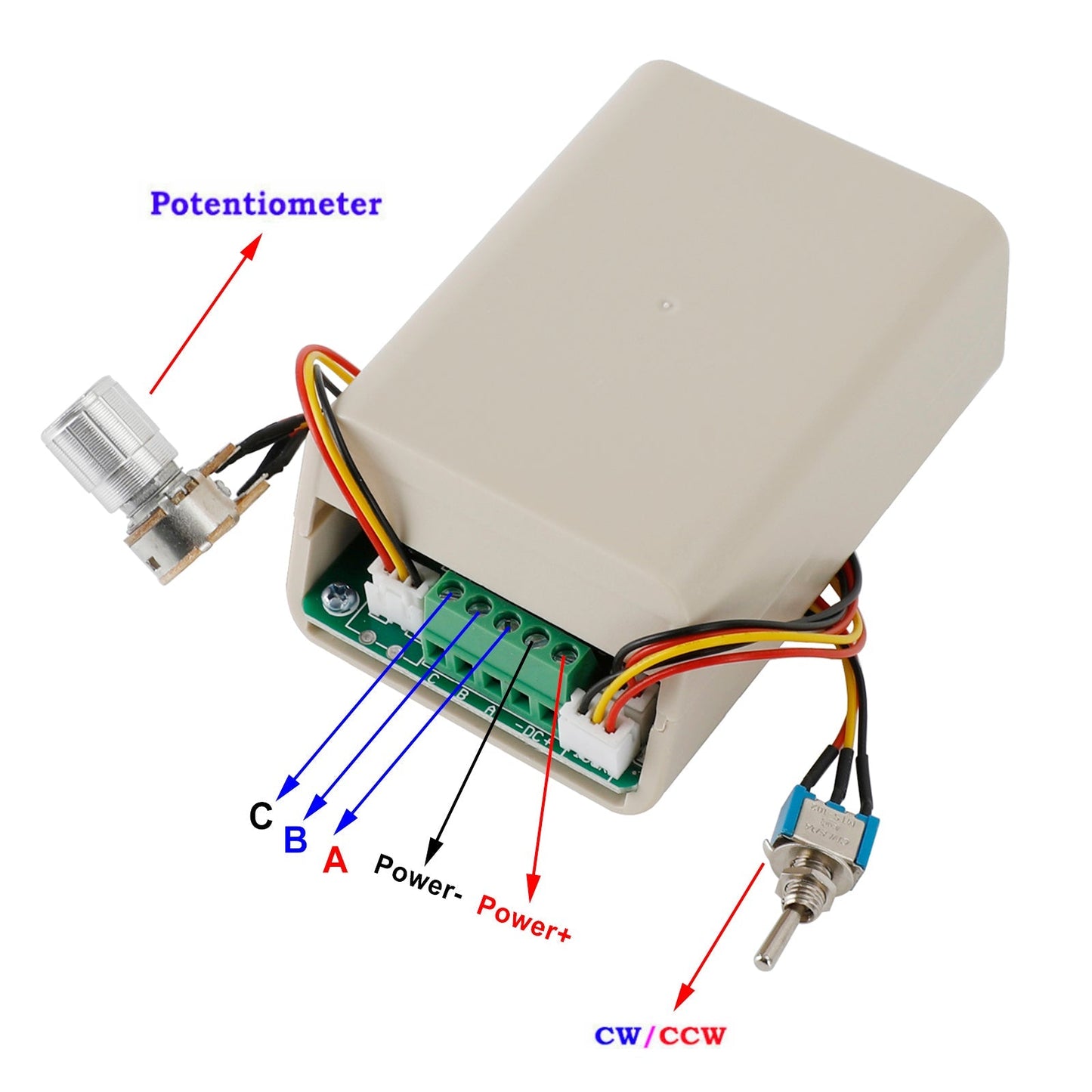 DC 3-Phase Brushless Motor Speed Controller CW CCW Switch 5V 12V 24V 36V 15A Generic