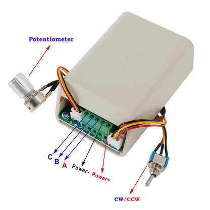 DC 3-Phase Brushless Motor Speed Controller CW CCW Switch 5V 12V 24V 36V 15A Generic