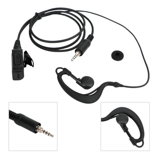Walkie-Talkie Ear-Hook Headset Oval PTT For ICOM IC-M33 M34 M36 M23 M24 M25