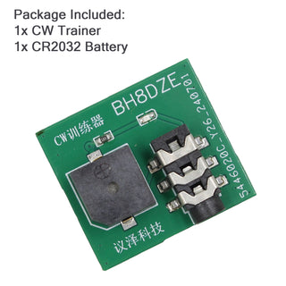 Morse Code Trainer Mini CW Trainer Hand Key Trainer Oscillator Button w Battery