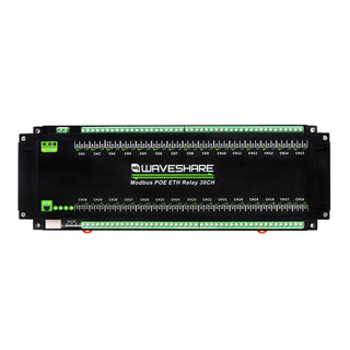 30-Channel Ethernet Relay Module Modbus TCP Protocol Poe Ethernet Communication