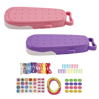 Whale Shape Friendship Bracelet Making Kit DIY Art Craft 6-12 Year Girl Gift