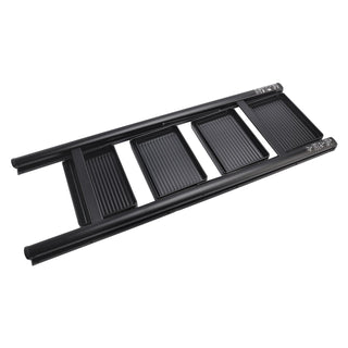 4-Step Folding Step Ladder, Aluminum - Wide Anti-Slip Treads, Lightweight & Compact