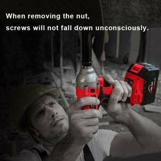 21V Cordless Impact Wrench 1/2" Brushless - High Power Ratchet Gun with Battery Kit