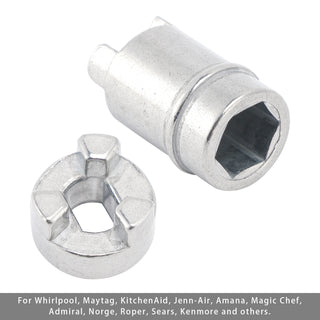 WP2220457 Refrigerator Ice Crusher Coupler + WP2220458 Coupling