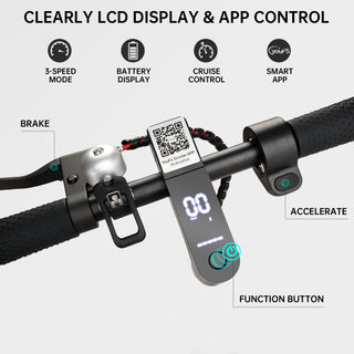 8.5" Folding Electric Scooter With app 350W 35KM Range 30km/h City Commute White