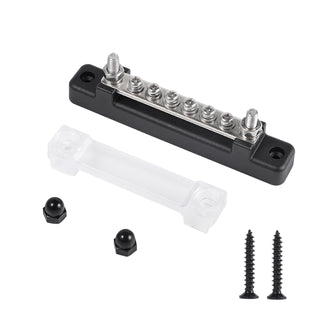 2pcs 6 Way 48V 150A Bus Bar Power Distribution 12xTerminals Block For Car Marine