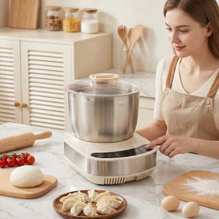 Electric Dough Mixer 7.4qt Large Capacity Electric Dough Maker with Ferment Function For Baking Bread Dough&Pizza Dough 304 Stainless Steel Kitchen Stand Mixer
