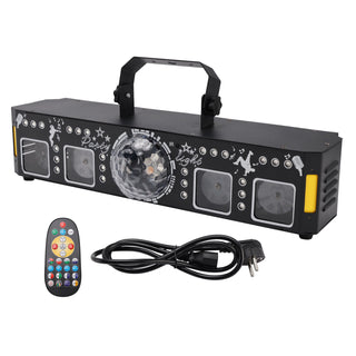 5In1 96 Picture Laser Magic Ball UV Strobe Projection Light With Remote Control