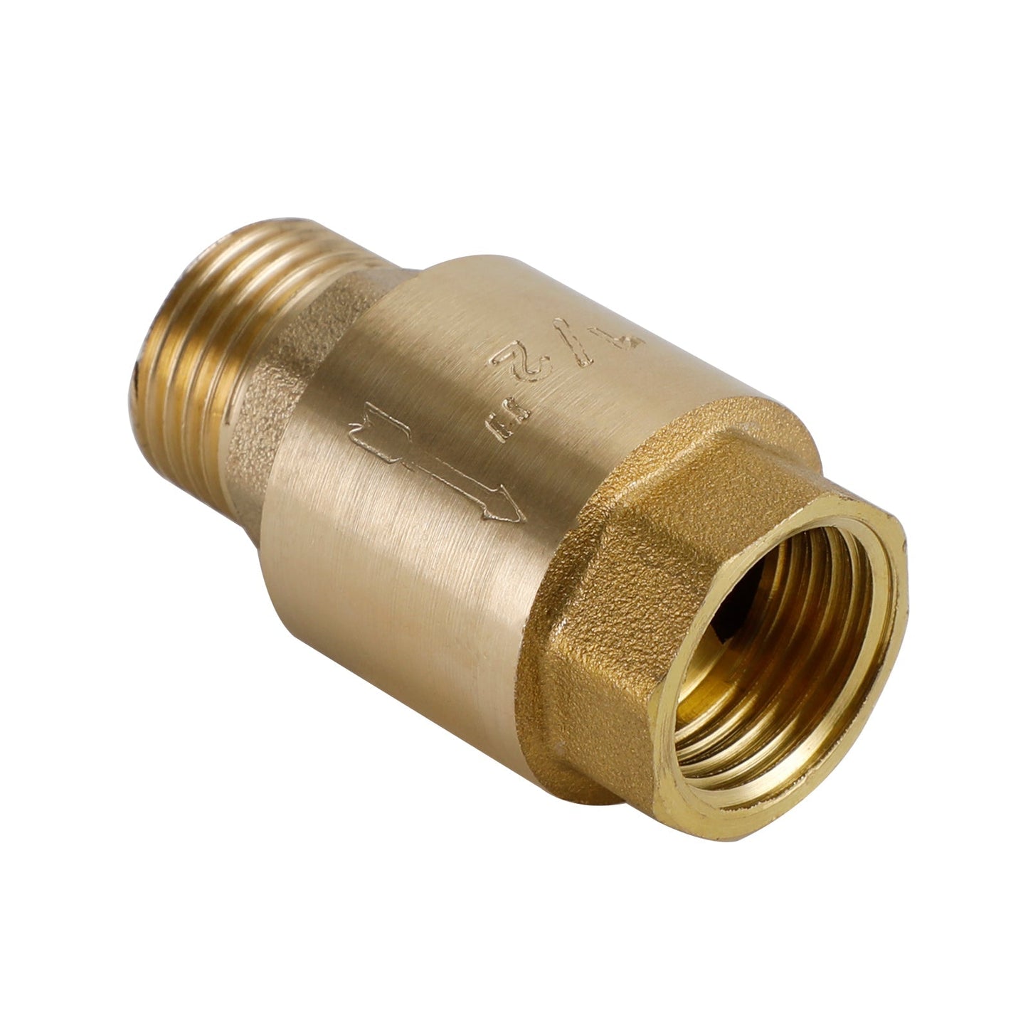 Brass Check Valve G1/2" G3/4" G1" M To F Thread Non-Return Backflow Prevention Generic