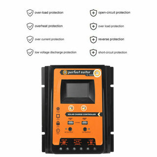 30A Regulator 12V-24V Solar Panel Charger Controller Dual USB