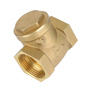1-1/4" Brass Swing Check Valve NPT Threaded Plumbing Fitting