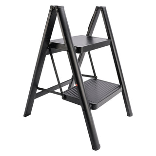 Ultralight Slimline 3 Step Ladder Folding  Stool Step Stool for Home with Non-Slip Feet
