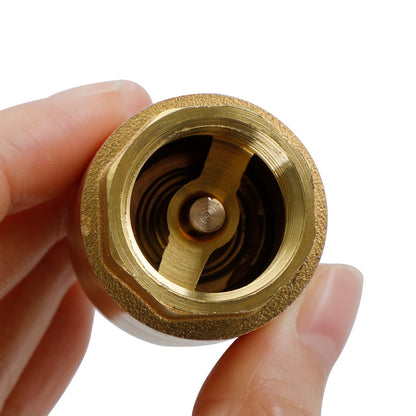 Brass Check Valve G1/2" G3/4" G1" M To F Thread Non-Return Backflow Prevention Generic