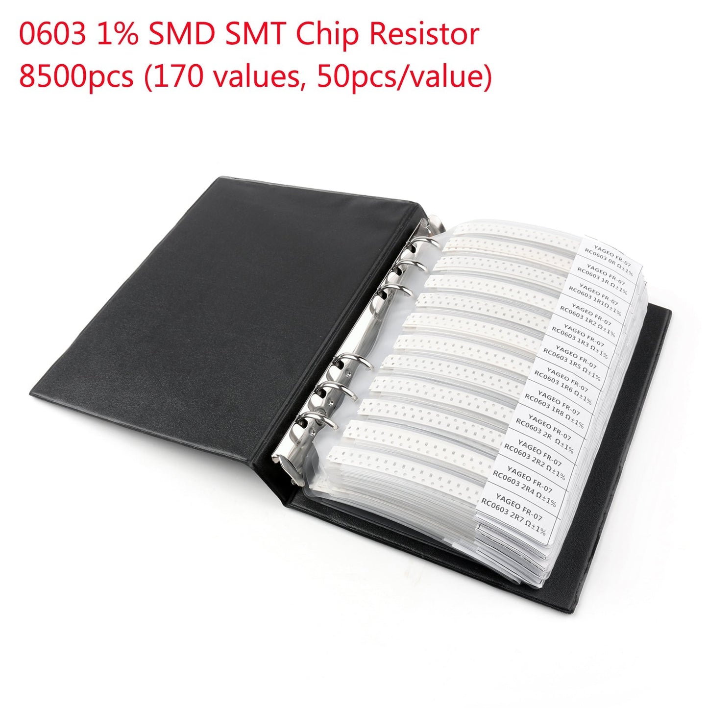 8500PCS 0603 1% SMD Chip SMT Resistor 170 Values Sample Book YAGEO DIY Kits Generic