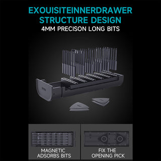 Precision Screwdriver Set 60-in-1, S2 Steel Bits for Phone, Laptop, Watch & DIY Repair