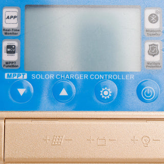 60A MPPT APP Solar Charge Controller Charger Fits 12V/24V LiFePO4 Battery Gold