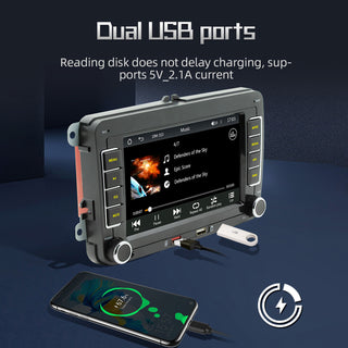 7" Wireless Carplay Bluetooth Stereo Radio FM Car MP5 Player Remote Control