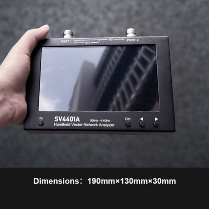 7" Screen Vector Network Analyzer SV4401A 50KHz-4.4GHz 100Db Dynamic NanoVNA